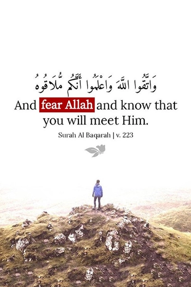 Quran verse
Fear and hope in Allah
Knowledge of Allah
Fear of Allah
Understanding divine justice
Balance between fear and hope
